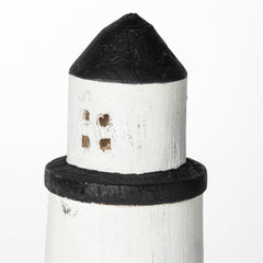 Abner White Large Wooden Coastal Lighthouse - Ornate Home
