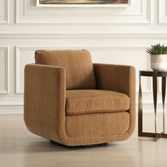 Abound Brown Ginger Swivel Chair - Ornate Home
