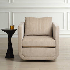 Abound White Porcelain Swivel Chair - Ornate Home