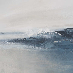 Above The Waterline Blue/Gray/White Abstract Painting - Ornate Home