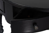 Abraham Black Half Round Console - Ornate Home