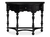 Abraham Black Half Round Console - Ornate Home