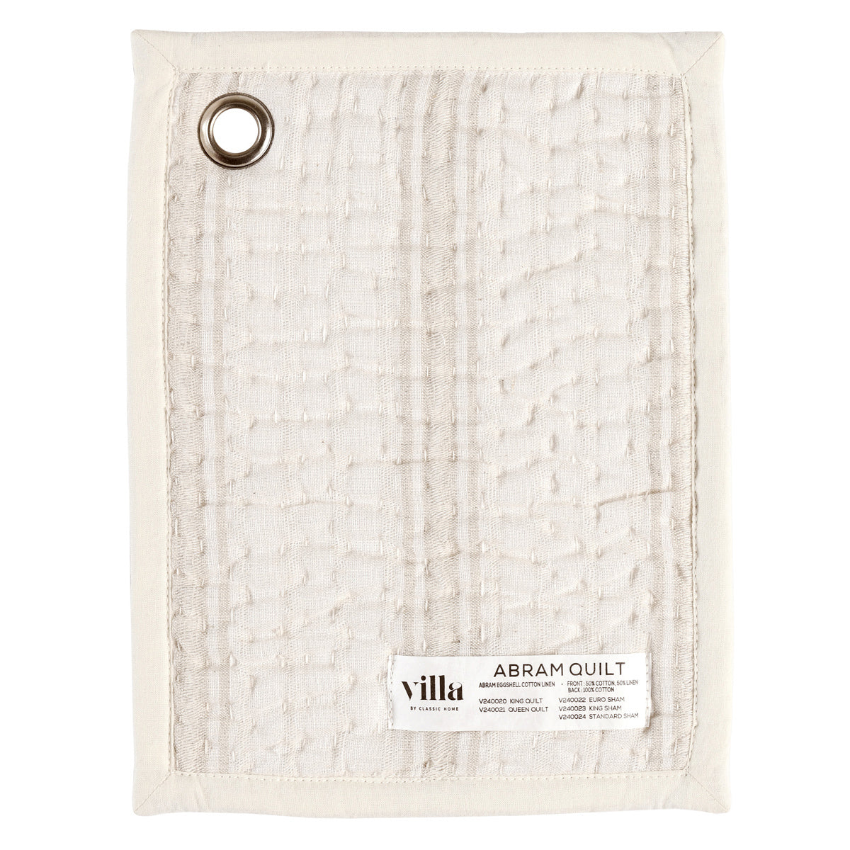 Abram Eggshell Quilt Collection - Ornate Home