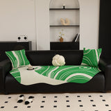 Abstract Art Sofa Cover with Wave Edge, Non Slip Couch Cover for Stylish Homes - Ornate Home