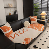 Abstract Art Sofa Cover with Wave Edge, Non Slip Couch Cover for Stylish Homes - Ornate Home