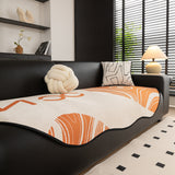 Abstract Art Sofa Cover with Wave Edge, Non Slip Couch Cover for Stylish Homes - Ornate Home