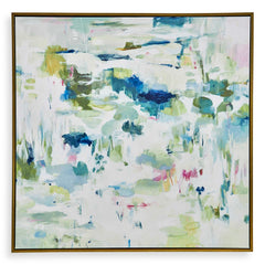 Abstract Reflections Multicolor Framed Canvas - Ornate Home
