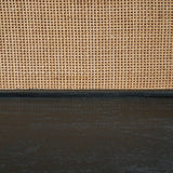 Abyard Black/Natural Bookcase - Ornate Home