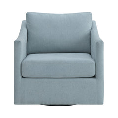 Acacia Freya Light Blue Swivel Chair - Ornate Home