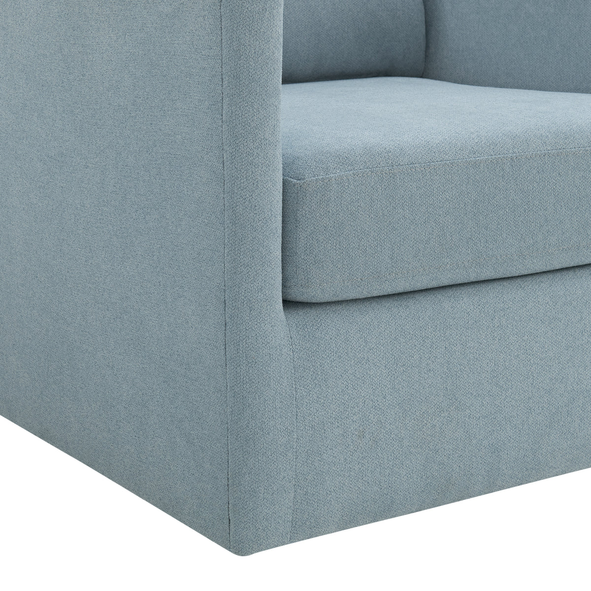 Acacia Freya Light Blue Swivel Chair - Ornate Home