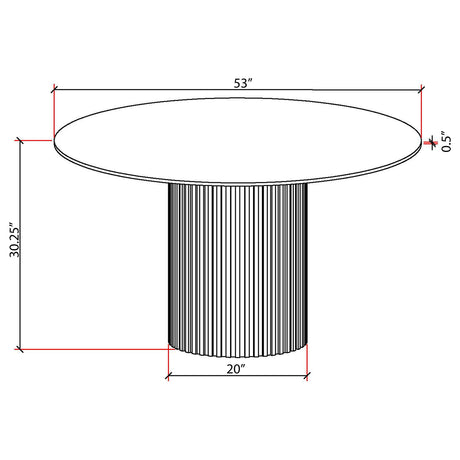 Acadia White Marble Dining Room Table - Ornate Home