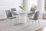 Acadia White Marble Dining Room Table - Ornate Home