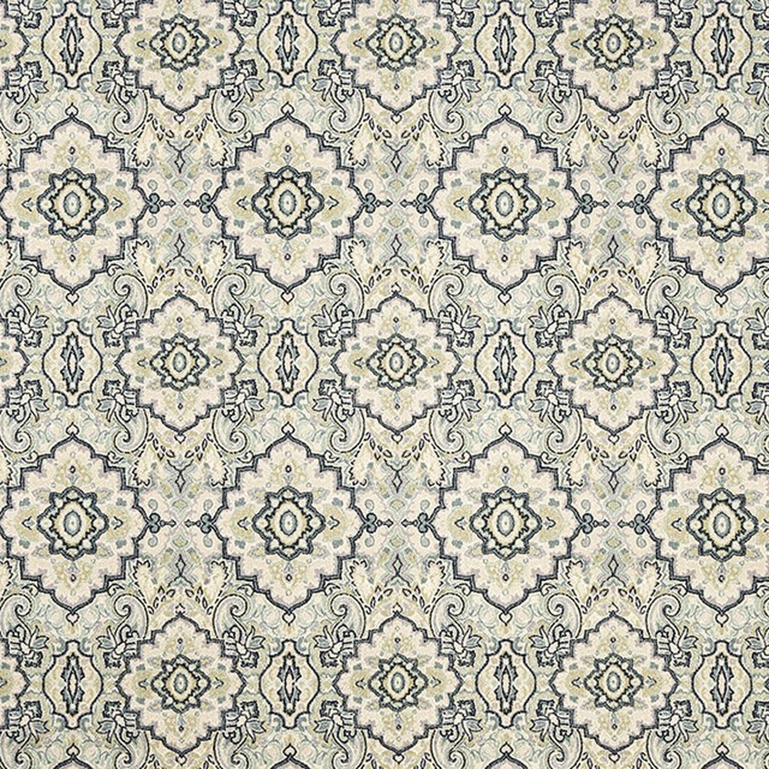 Acanthus Beige/Blue Small Area Rug - Ornate Home