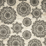 Acanthus Dark Gray/Black 5'x8' Area Rug - Ornate Home
