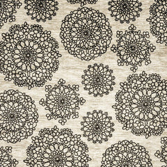 Acanthus Dark Gray/Black 5'x8' Area Rug - Ornate Home