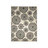 Acanthus Dark Gray/Black 5'x8' Area Rug - Ornate Home