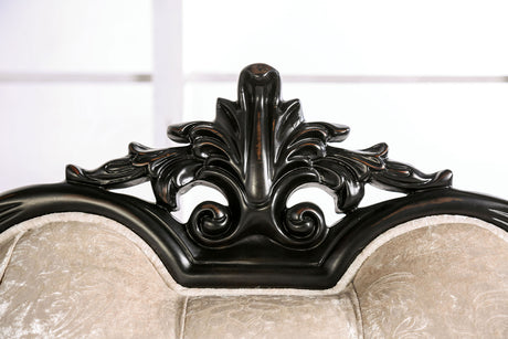 Acapulco Black/Off-White Chair - Ornate Home