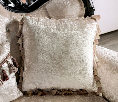 Acapulco Black/Off-White Loveseat - Ornate Home