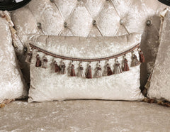 Acapulco Black/Off-White Loveseat - Ornate Home