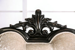 Acapulco Black/Off-White Loveseat - Ornate Home