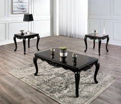 Acapulco Black/Off-White Loveseat - Ornate Home