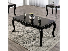 Acapulco Black/Off-White Loveseat - Ornate Home