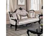 Acapulco Black/Off-White Sofa - Ornate Home
