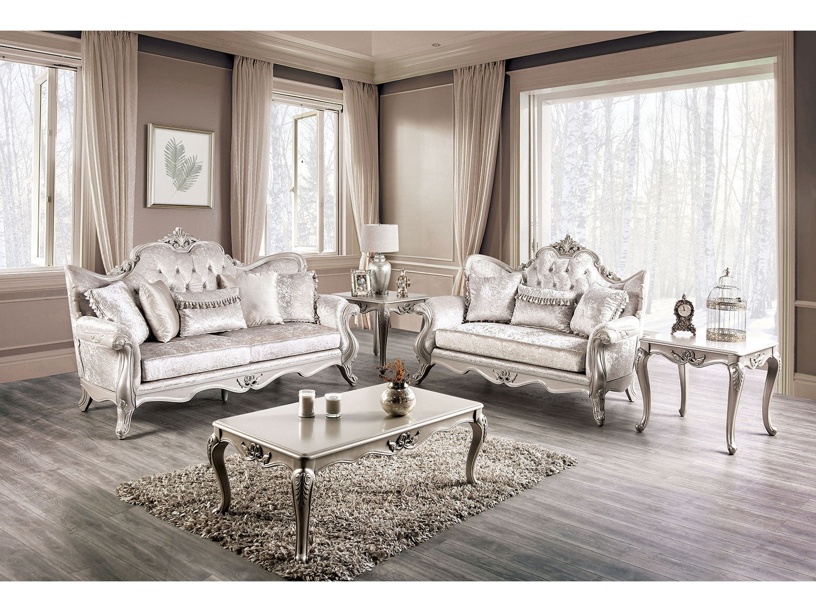 Acapulco Off-White Sofa & Loveseat - Ornate Home