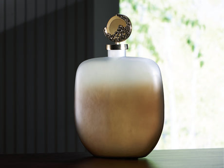 Acario Taupe/Gold Jar - Ornate Home