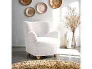 Acaso White Accent Chair - Ornate Home