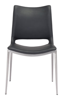 Ace Black & Silver Dining Chair (Set of 2) - Ornate Home