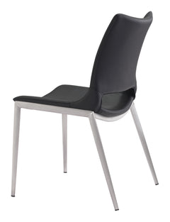 Ace Black & Silver Dining Chair (Set of 2) - Ornate Home