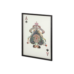 Ace of Spades II Playing Card Collage Framed Art - Ornate Home