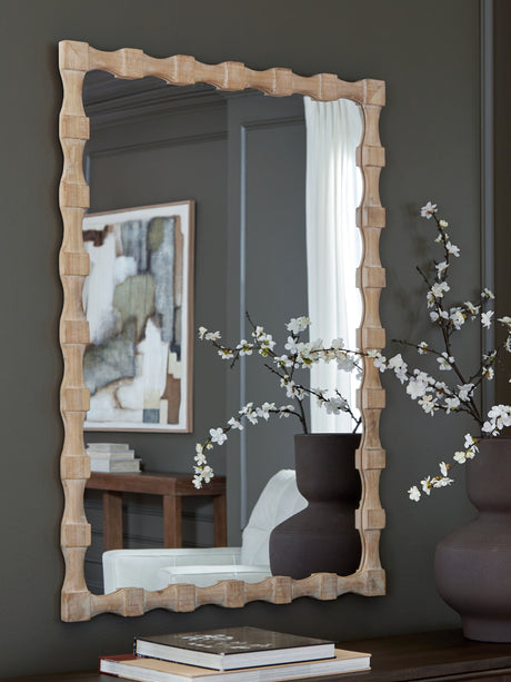 Acelmore Light Brown Accent Mirror - Ornate Home