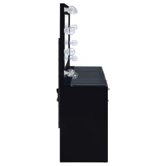 Acena Black High Gloss Vanity Set - Ornate Home