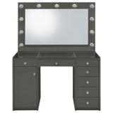 Acena Grey High Gloss Vanity Set - Ornate Home