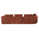 Aceso Brown Sectional Sofa W/4 Pillows - Ornate Home