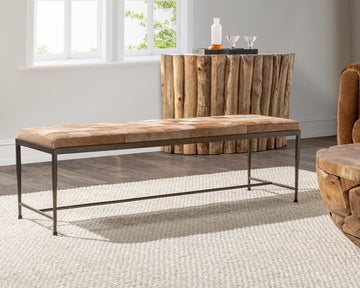 Achen Canyon Sand Accent Bench - Ornate Home