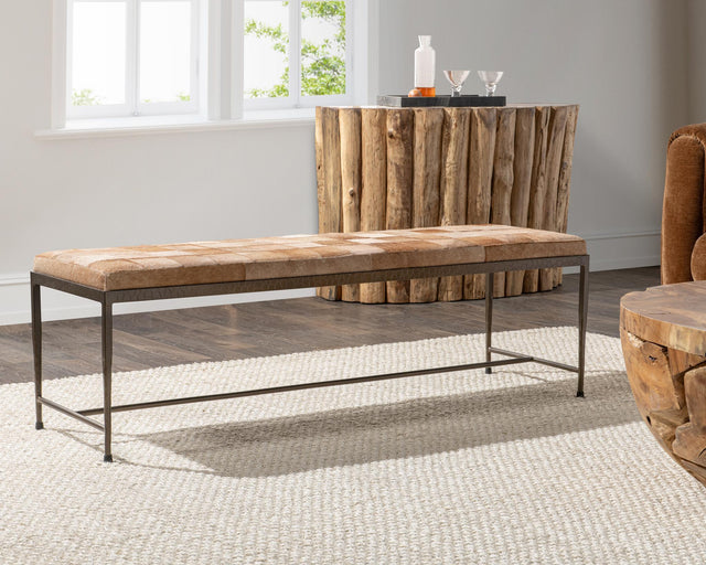 Achen Canyon Sand Accent Bench - Ornate Home