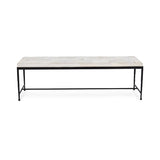 Achen Dusty Cream Accent Bench - Ornate Home
