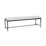 Achen Dusty Cream Accent Bench - Ornate Home