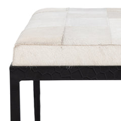 Achen Dusty Cream Accent Bench - Ornate Home