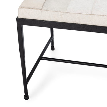 Achen Dusty Cream Accent Bench - Ornate Home