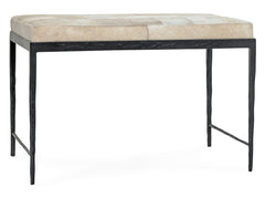 Achen Ivory Hide 28" Bench - Ornate Home