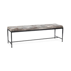 Achen Sparrow Gray Rectangular Accent Bench - Ornate Home
