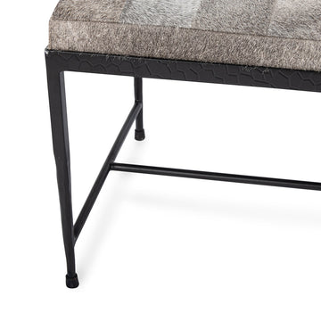 Achen Sparrow Gray Rectangular Accent Bench - Ornate Home