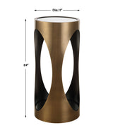 Achilles Brass Drink Table - Ornate Home