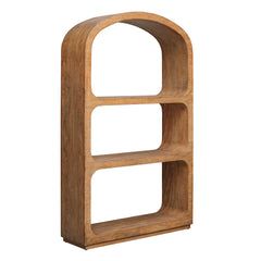 Achley Seamless Woodtone Wooden Etagere - Ornate Home