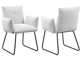 Ackland Light Grey  Side Chair (Set of 2) - Ornate Home