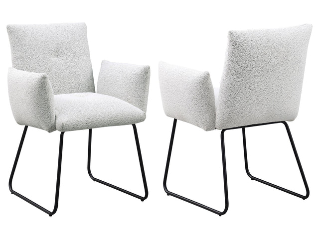 Ackland Light Grey  Side Chair (Set of 2) - Ornate Home